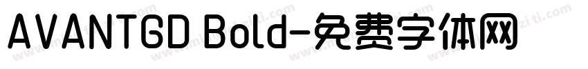 AVANTGD Bold字体转换